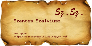 Szentes Szalviusz névjegykártya